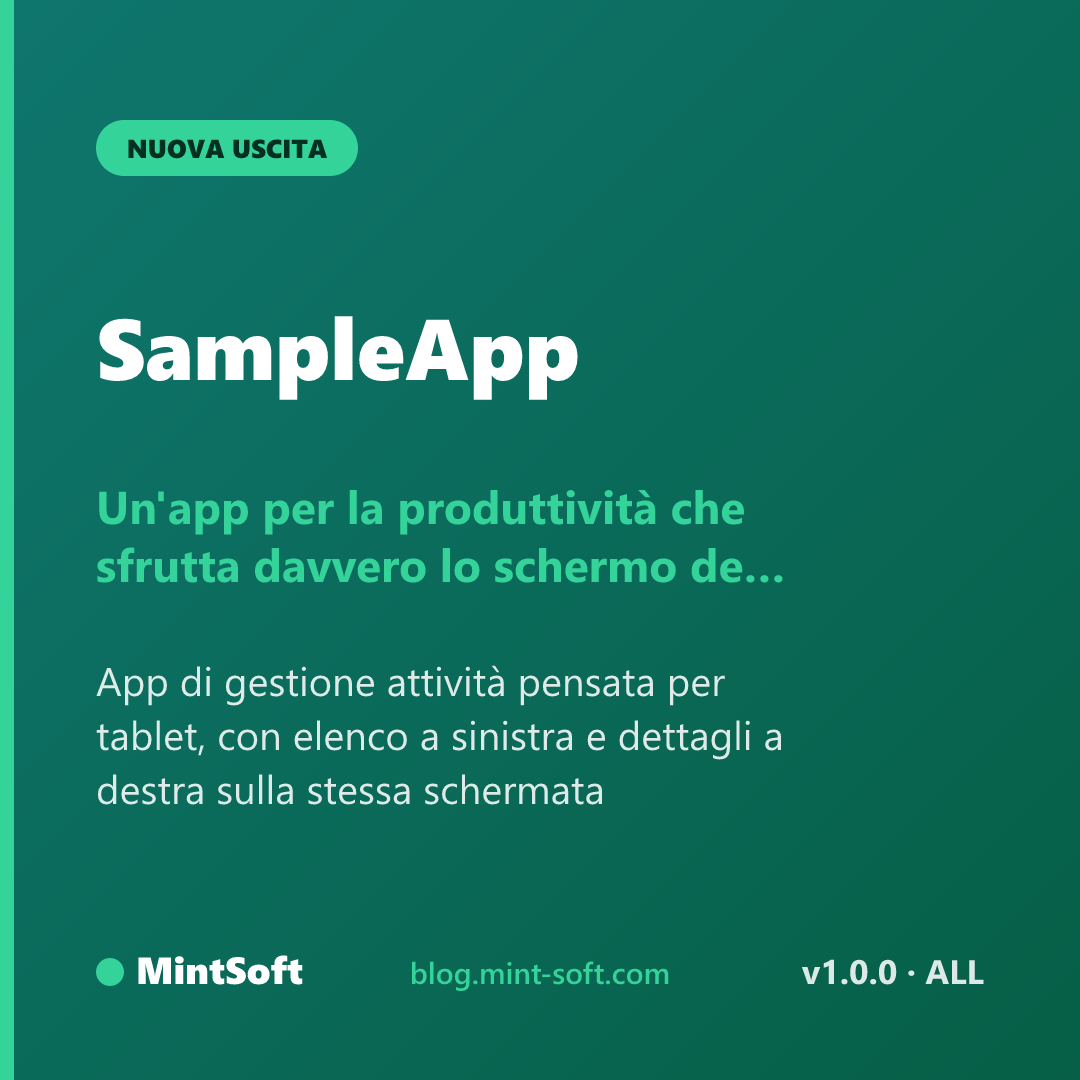 Un'app per la produttività che sfrutta davvero lo schermo del tablet
